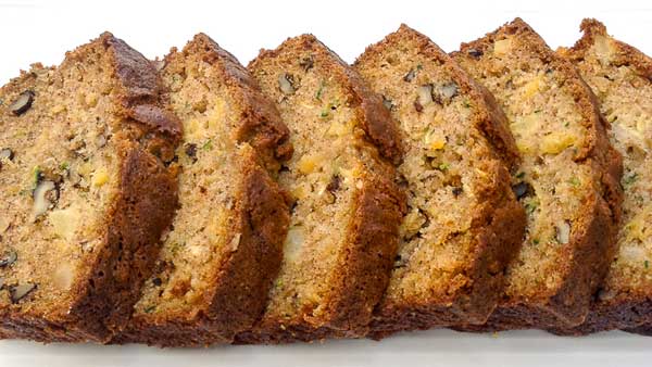 Zucchini Pineapple Bread - Homemade Bread Recipes
