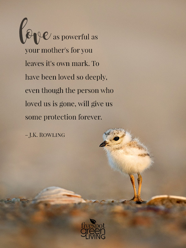 Love as powerful as your mother's for you leaves it's own mark.