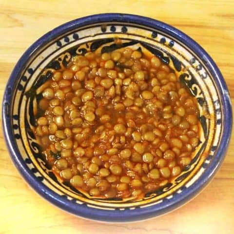 Vegetarian Moroccan Lentils
