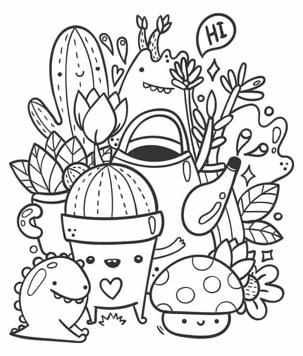 Happy Halloween Coloring Pages - Five Spot Green Living