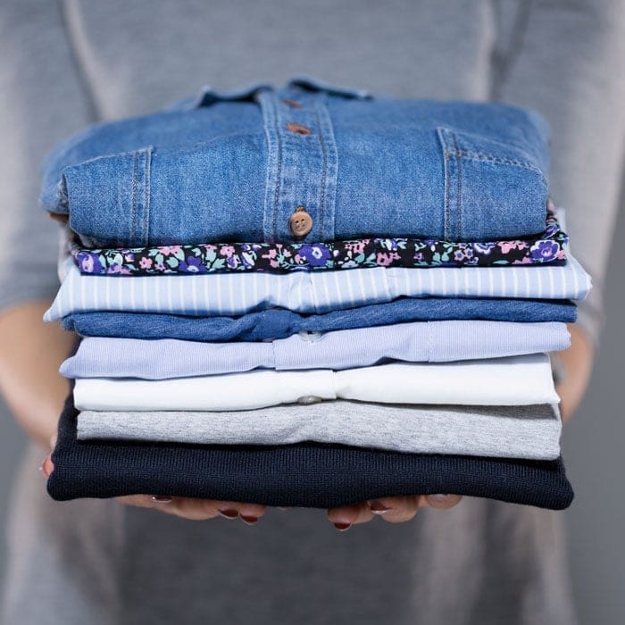 marie kondo folded shirts