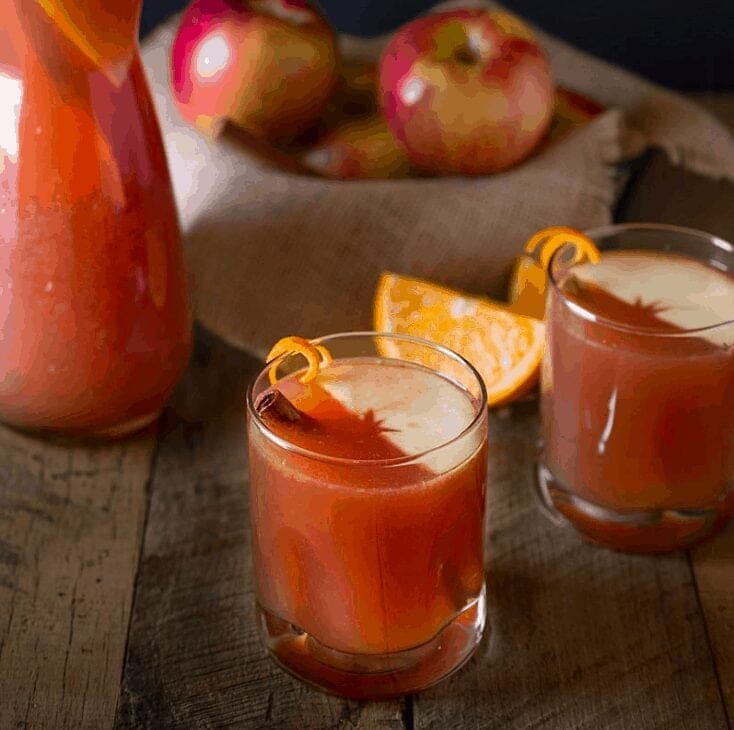 sparkling apple punch