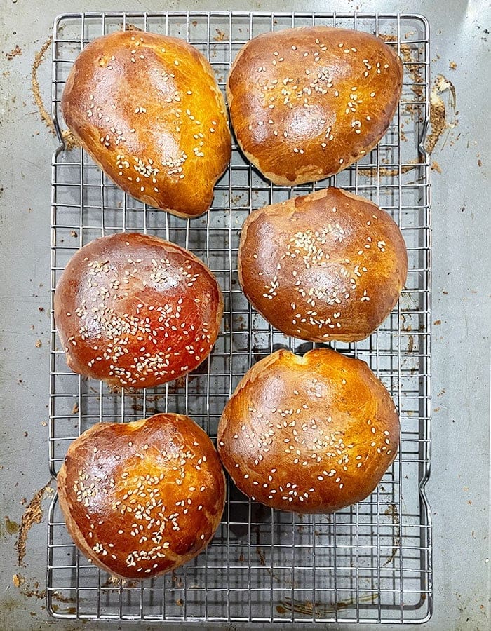 moroccan bread on cooling rack