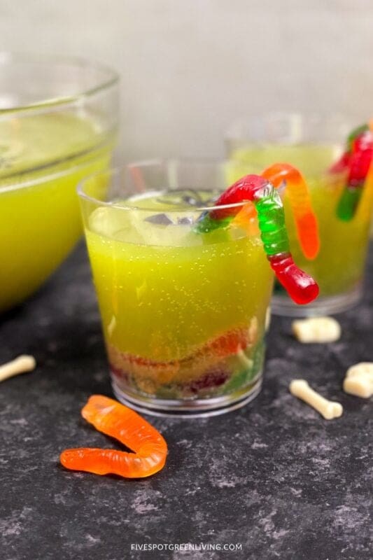green halloween punch